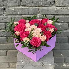 Цветочная композиция из Розы в коробке в Белебее