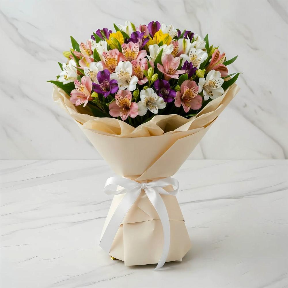 Букет цветов из: Альстромерии в Белебее