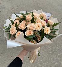 Букет Кремовые розы Латте в Белебее