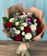 Букет цветов из:  Розы и Альстромерии #REPLACE_PRED# Белебее
