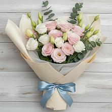 Букет цветов из:  Лизиантусы #REPLACE_PRED# Белебее