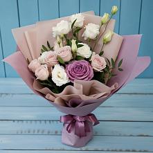 Букет цветов из:  Розы и Лизиантусы #REPLACE_PRED# Белебее