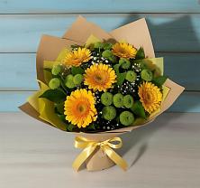 Букет цветов из:  Герберы и Хризантемы в Белебее