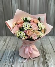 Букет цветов из:  Гвоздики, Розы и Хризантемы в Белебее