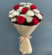 Букет цветов из:  Розы и Хризантемы в Белебее