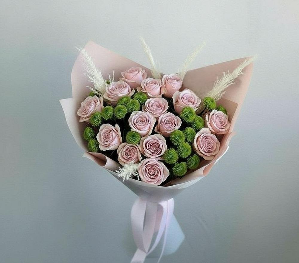 Букет цветов из: Розы и Хризантемы в Белебее