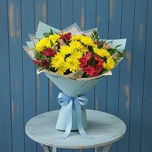 Букет цветов из:  Альстромерии и Хризантемы в Белебее