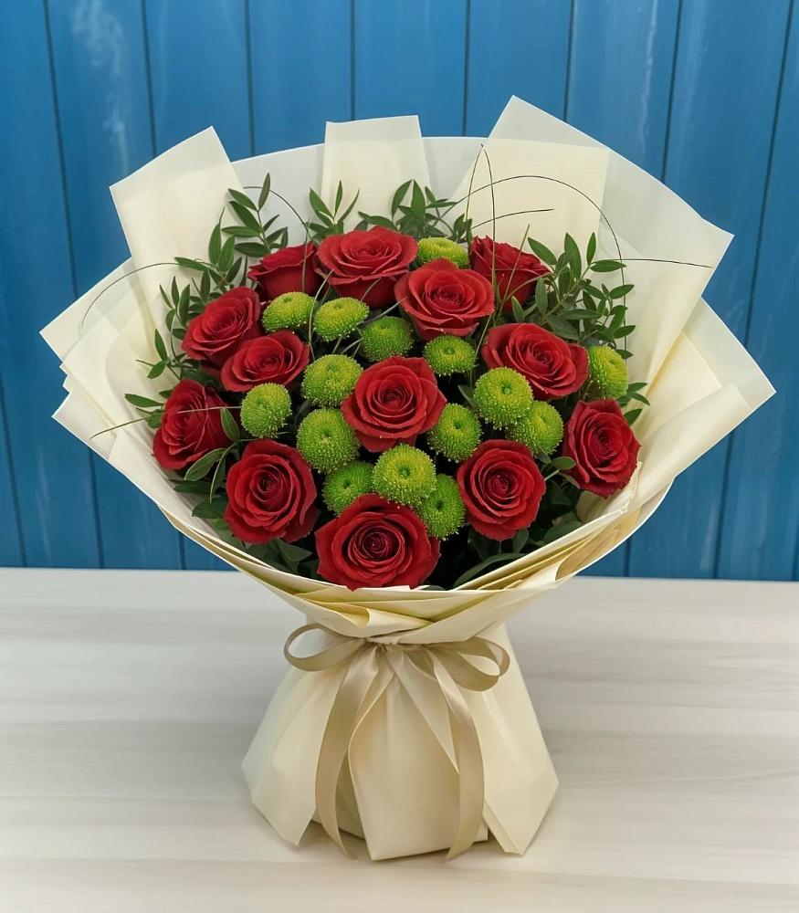 Букет цветов из: Розы и Хризантемы в Белебее