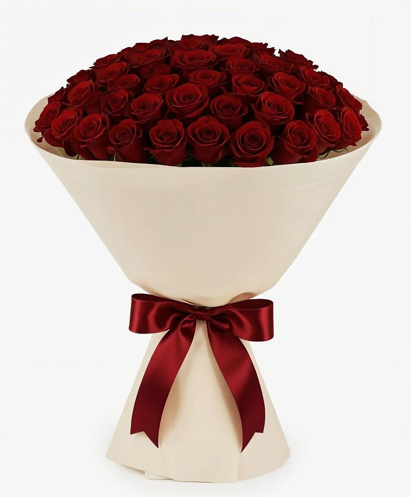 Букет 101 Бордовая роза Блэк Бакарра в Белебее